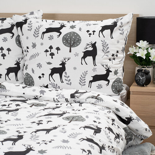 Lenjerie de pat din flanel 4Home Autumn Forest, 220 x 200 cm, 2 buc. 70 x 90 cm