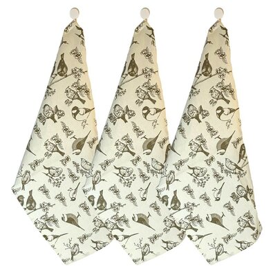 Home Elements Kuhinjska krpa Ptice, 50 x 70 cm, set 3 kos