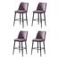 Barstuhl-Set Vento Lilac and Black, 4 Stück