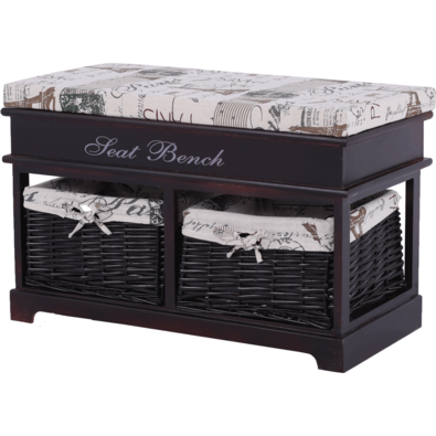 Bancă cu depozitare Bench 3, 70 x 35 x 45 cm