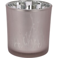 Скляний свічник Meissa, 7 x 8 см, сріблястий