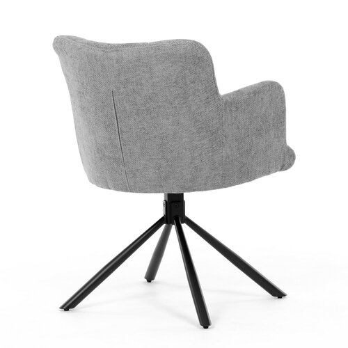 Set de scaune de sufragerie cu mecanism deîntoarcere DCH-T1122 GREY2, 2 buc.