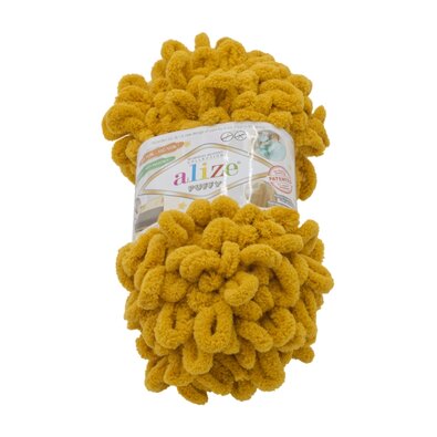 Garn PUFFY Senf, 100 g / 9 m