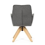 Jídelní židle DCH-C2148 GREY2 s voděodolnou látkou