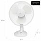 Clatronic VL 3602 WH asztali ventilátor, 30 cm