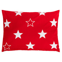 4home Obliečka na vankúšik Stars red, 50 x 70 cm