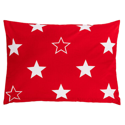 4home Obliečka na vankúšik Stars red, 50 x 70 cm