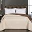 DecoKing Narzuta na łóżko Axel brązowy/kremowy, 220 x 240 cm