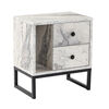 Noční stolek Glimmer Fressia Marble Black