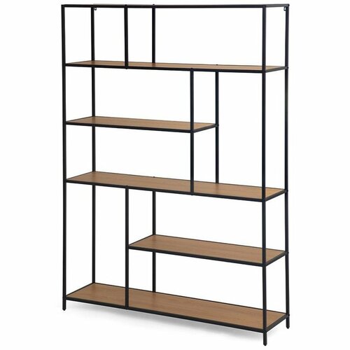 Metalowy regał LOFTY GRID Grand Oak 185 x 135 cm