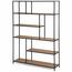 Kovový regál LOFTY GRID Grand Oak 185 x 135 cm