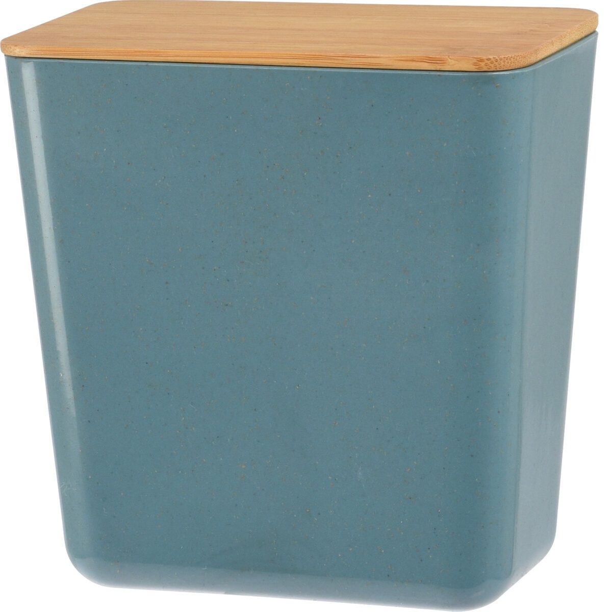 Úložný box s bambusovým víkem Roger, 13 x 13,7 x 8 cm, modrá