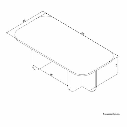 Konferenčný stolík Becaj Walnut