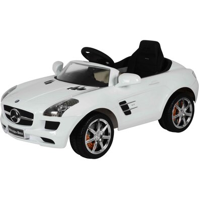 Buddy Toys BEC 7110 Mașinuță electrică MercedesBenz SLS, albă