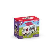 Schleich 42439 Mobil állatorvosi rendelő csikóval és állatgondozóval, új