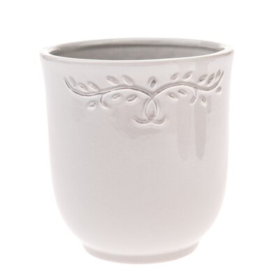 Ghiveci ceramic Ramillete alb, 13 x 14 cm