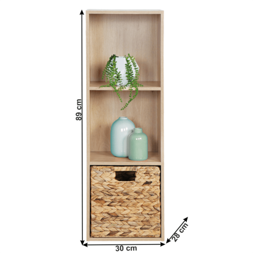 Regal Svion, hrast, 30 x 28 x 89 cm