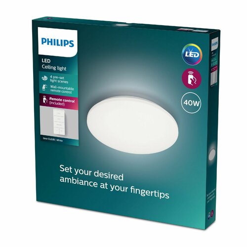 Philips 8720169196094 sufitowa oprawa LED Izso 1x40 W 4300lm 2700-6500K, śred. 47 cm + sterownik