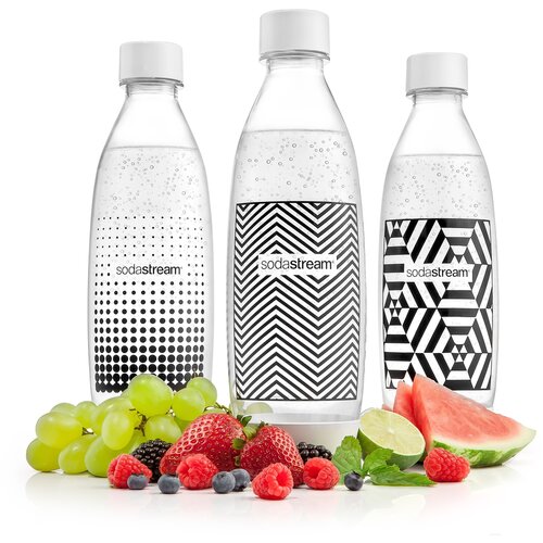 SodaStream Flasche TriPack 1 l Fuse Black&White