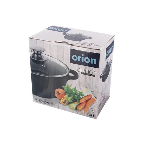 Orion Grande edény fedővel 1,4 l