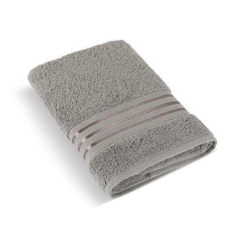 Bellatex Frotteehandtuch Kollektion Linie dunkelgrau , 50 x 100 cm