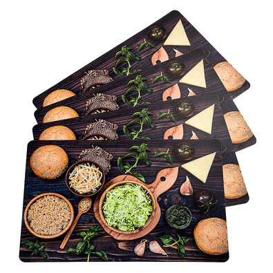 Suport farfurii Mâncare, 43 x 28 cm, set 4 buc.