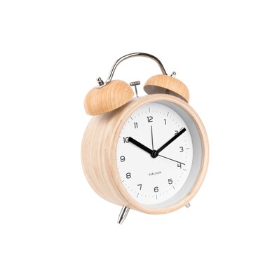 Ceas deșteptător Karlsson 5710WH, de design, 21 cm
