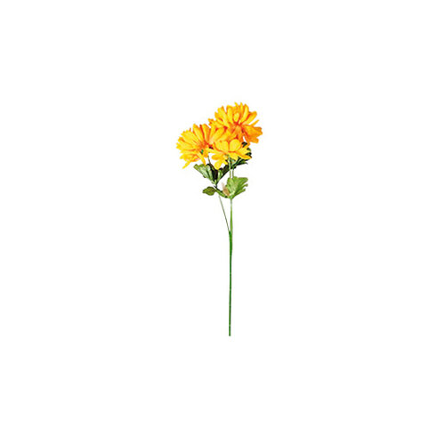Crizantemă artificială, 3 flori, în. 58 cm