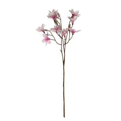 Magnólia ága lila 70 cm magas. 9 virág és bimbó.