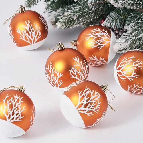 4Home Weihnachtsschmuck-Set Frost, 6 St., Gold