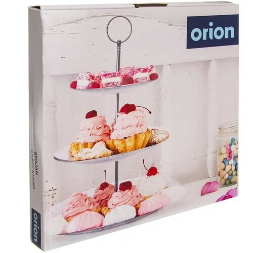 Orion Stekleni etažér na cukroví Ema, 3 patra