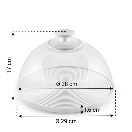 Tescoma Скляна миска з кришкою DELICIA діаметр 28см