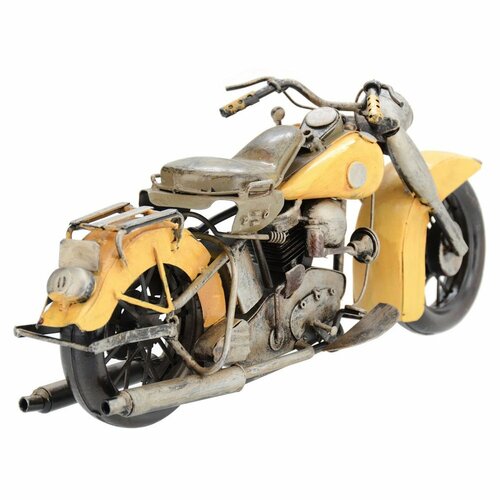 Dekorační model motorky Indian, žlutá