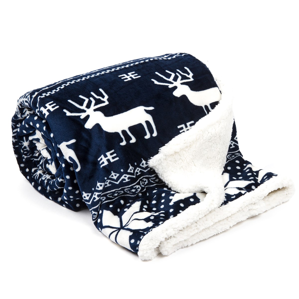 JAHU Baránková deka Sob modrá, 150 x 200 cm