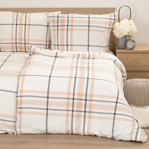 4Home Flanelové povlečení Elegant Plaid, 140 x 220 cm, 70 x 90 cm