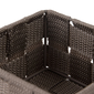 Compactor Úložný organizér do zásuvky S TEX, 12x 12 x 7 cm, hnedá