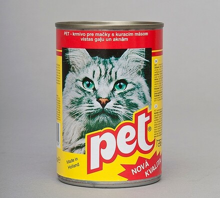 Pet Katze kocky s hydinovým mäsom, 410g