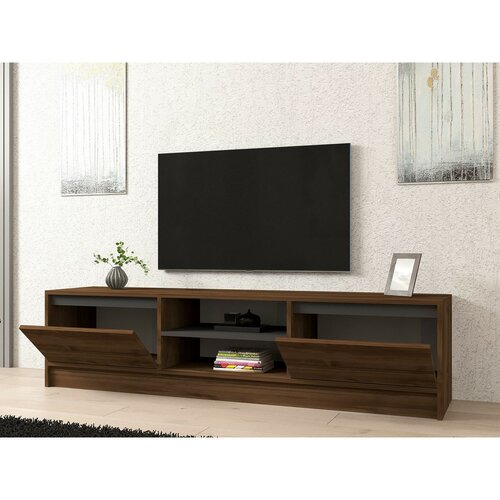 Măsuță TV Olca Walnut and Anthracite