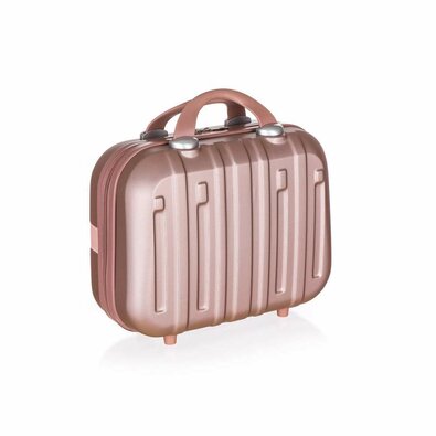 Pretty UP keményfedeles bőrönd ABS25, méret: 15, arany-rózsaszín