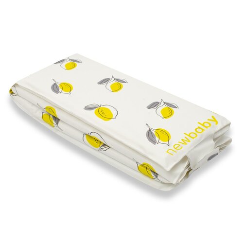 Saltea înfășat New Baby de călătorie Basic Lemon, 40 x 59 cm