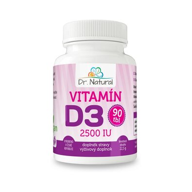 Dr.Natural Vitamín D3 2500, 90 tbl.