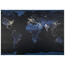 LED obraz na plátně Mapa světa, 50 x 70 cm