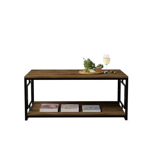 Konferenční stolek Kelvin Black and Walnut