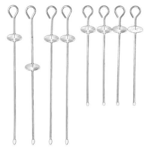 Maximex Sada grilovacích jehel na špízy 8 ks, 20 + 28 cm