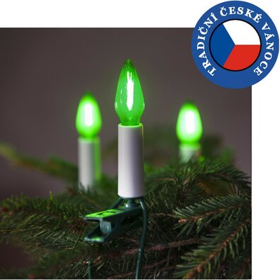 Souprava Felicia LED Filament zelená SV-16, 16 žárovek