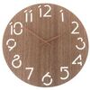 Zegar ścienny Dark wood, śr. 30,5 cm, drewno