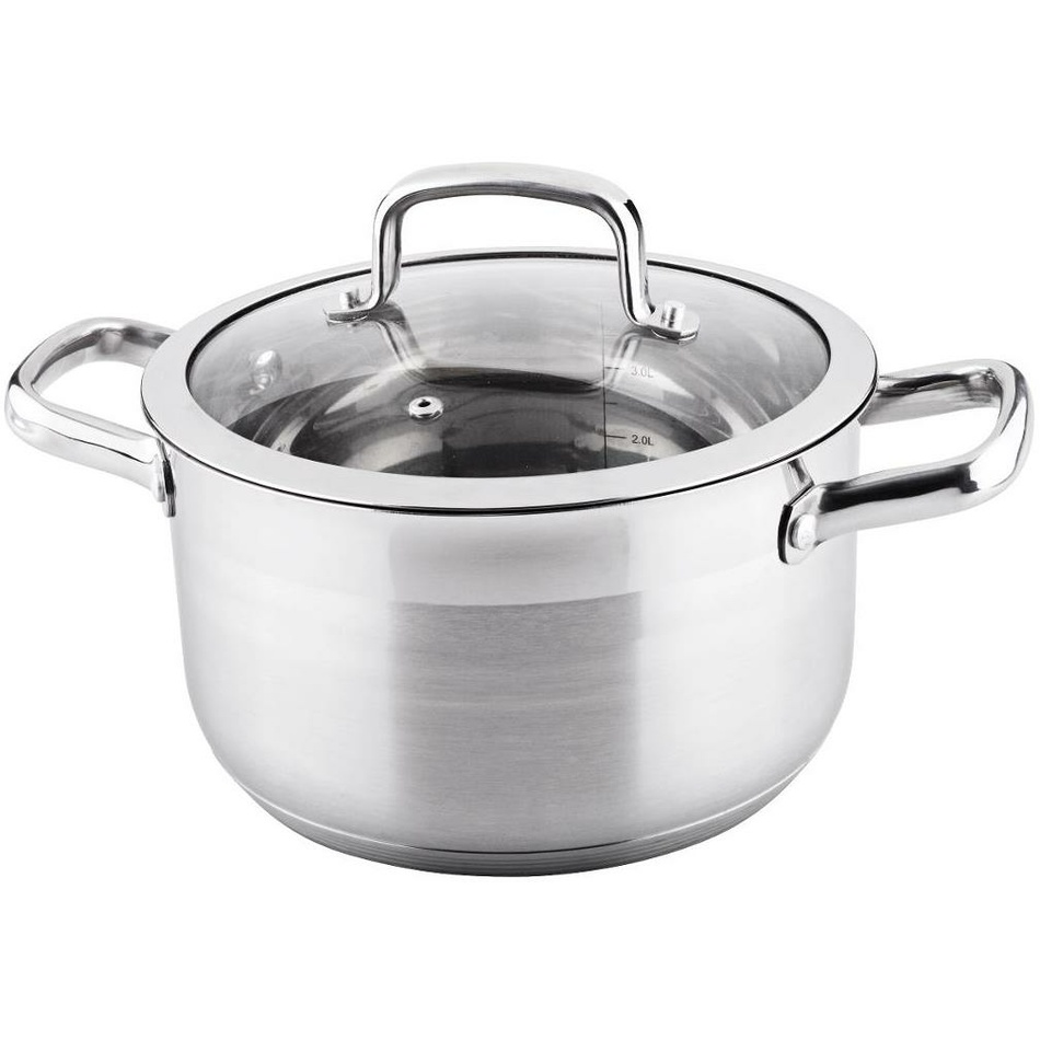 Oală din oțel inoxidabil Lamart LTSS2212 cu capacPrestige, 22 x 12,5 cm