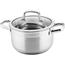 Lamart LTSS2212 нержавіюча каструля з кришкоюPrestige, 22 x 12,5 см