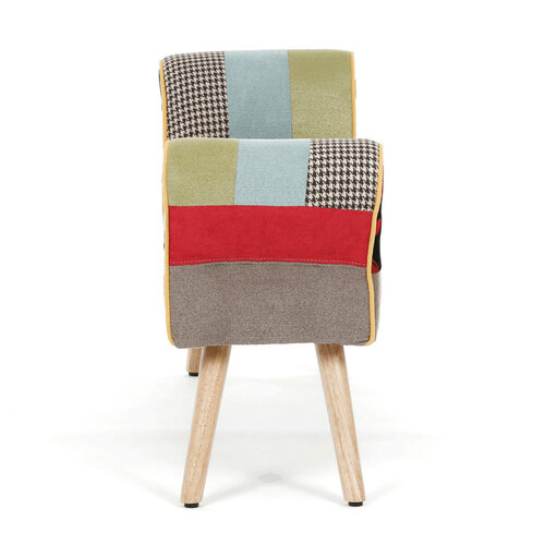 Široký taburet PATCHWORK