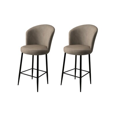 Set de scaune de bar Alte Cappuccino and Black, 2 buc.